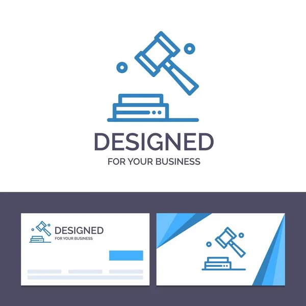 Kreative Visitenkarten- und Logo-Vorlage Business, Copyright- — Stockvektor