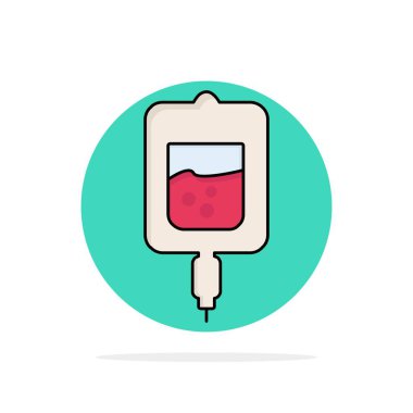 blood, test, sugar test, samples Flat Color Icon Vector clipart