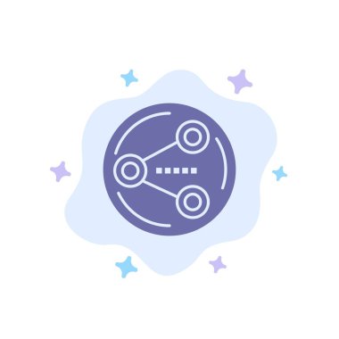 Soyut Bulut Backgr'de Paylaş, Paylaş, Sosyal, Medya Mavi Simgesi