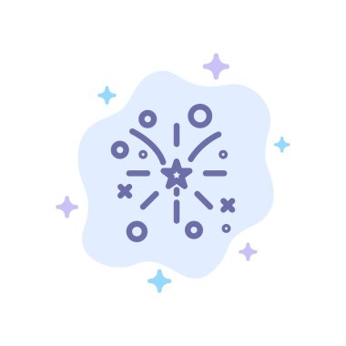 Firework, Yangın, Amerikan, Abd Mavi Simge Soyut Bulut Backgr