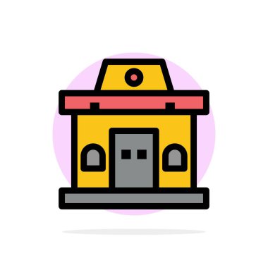 Bina, Ofis, Bilet, Kentsel Soyut Daire Arka Plan Düz 