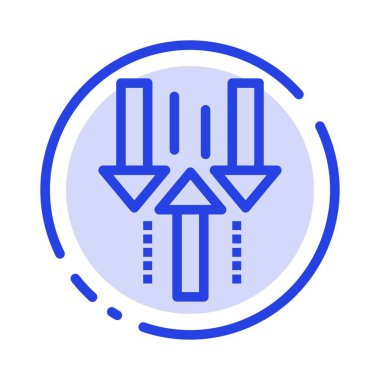 Ok, Aşağı, Yukarı, Yükleme, Mavi Noktalı Çizgi Simgesi indir