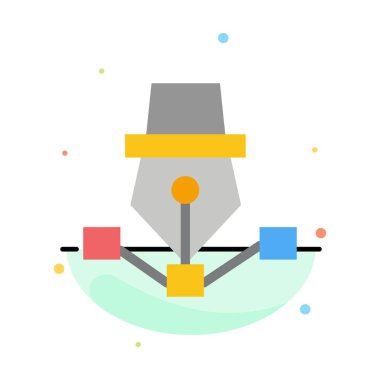 Kalem, Çizim, Sanat, Tasarım, Soyut Düz Renk Simge Templat Çizin