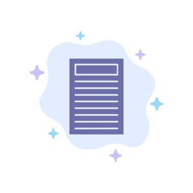 Kitap, Eğitim, Soyut Bulut Arka Plan Kırmızı Mavi Simge