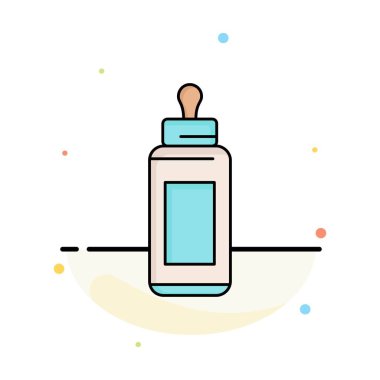 besleyici, şişe, çocuk, Bebek, süt düz renk simge vektör