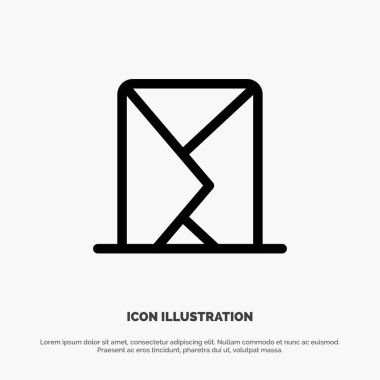 E-posta, Zarf, Posta, Mesaj, Gönderilen Satır Simgesi Vektörü