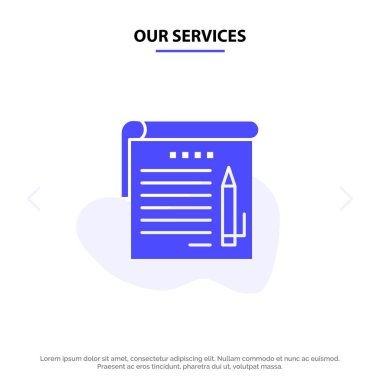 Hizmetlerimiz Öğrenci, Notlar, Not, Eğitim Katı Glyph Simgesi Biz