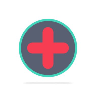 Artı, İşaret, Hastane, Tıbbi Soyut Daire Arka Plan Düz co