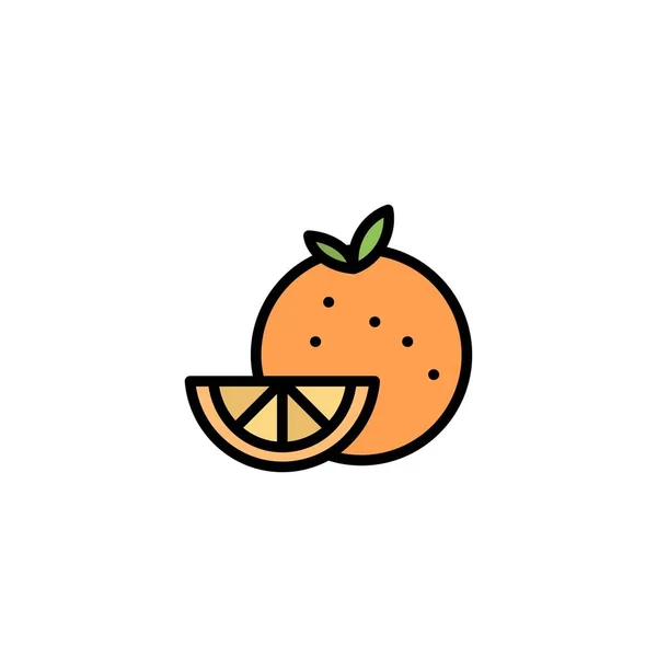 Orange, Food, Fruit, Madrigal Business Logo Template. Flat Color