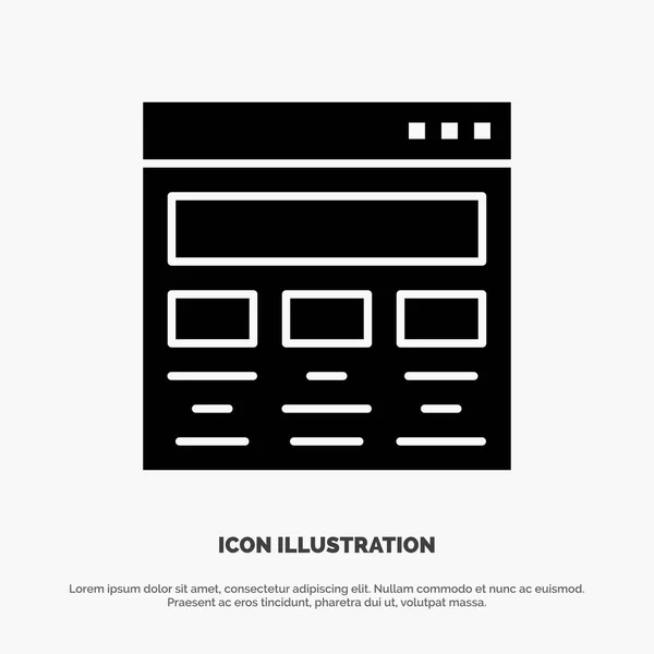 Diseño, Gráfico, Diseño Gráfico, Pintura, Web solid Glyph Icon vec — Vector de stock