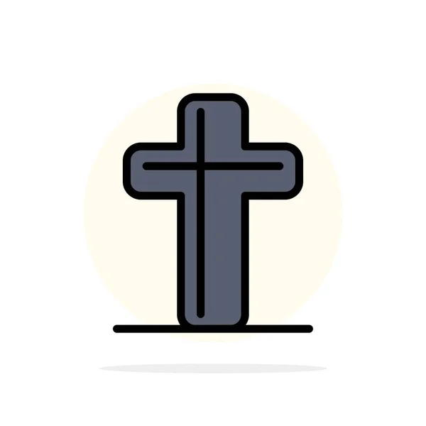 Célébration, Chrétien, Croix, Cercle abstrait de Pâques — Image vectorielle