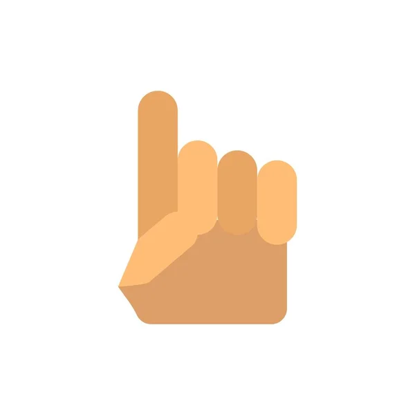 Foam hand, hand, USA, Amerikaanse platte kleur pictogram. Vector icoon verbod — Stockvector