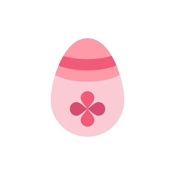 Διακόσμηση, Πάσχα, Πασχαλινό αυγό, αυγό επίπεδη χρώμα Icon. Διάνυσμα ICO — Διανυσματικό Αρχείο