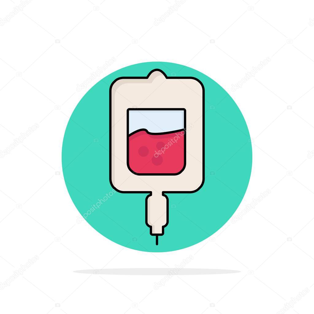 blood, test, sugar test, samples Flat Color Icon Vector
