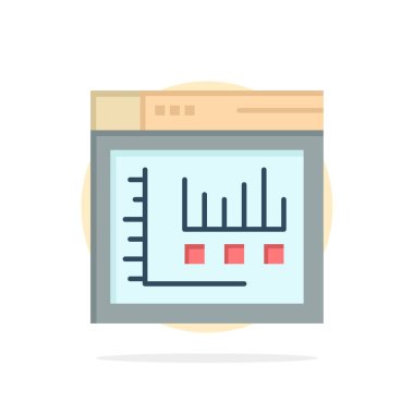 Tarayıcı, İnternet, Web, Statik Soyut Daire Arka Plan Düz c