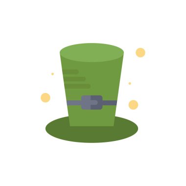 Şapka, Dedektif, Şapka, Kanada Düz Renk Simgesi. Vektör simgesi afiş