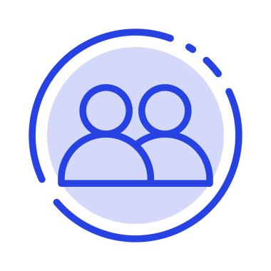 Ekle, İletişim, Kullanıcı, Twitter Mavi Noktalı Çizgi Simgesi