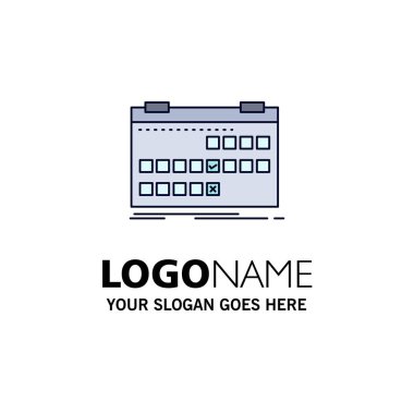 Takvim, tarih, etkinlik, sürüm, zamanlama Düz Renk Simgesi Vektör