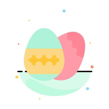 Paskalya Yumurtası, Yumurta, Tatil, Tatil Soyut Düz Renk Simgesi Temp