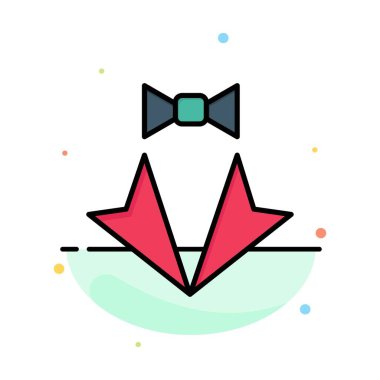 Yay, Kalp, Aşk, Takım Elbise, Kravat, Düğün Soyut Düz Renk Simge Te