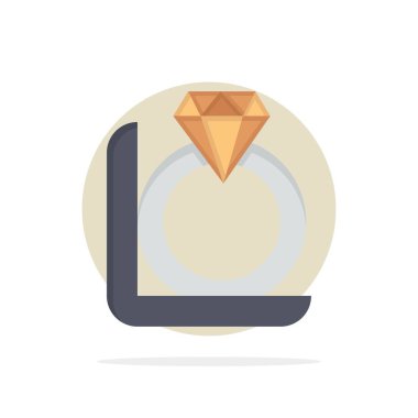 Yüzük, Elmas, Hediye, Kutu Soyut Daire Arka Plan Düz renk I