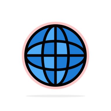 Dünya, Küre, İnternet, Eğitim Soyut Daire Arka Plan Fla