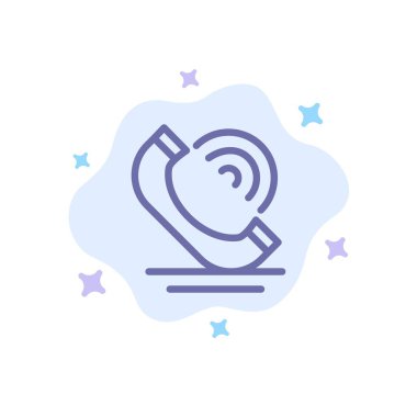 Çağrı, İletişim, Telefon, Hizmetler Soyut Bulut Ta Mavi Simge