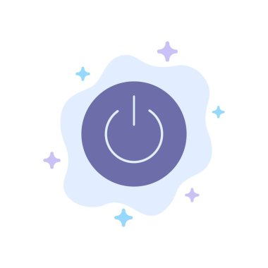 Arayüz, On, Güç, Ui, Soyut Bulut Backg Kullanıcı Mavi Simge