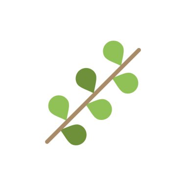 Catkin, Paskalya, Tatil, Bahar Düz Renk Simgesi. Vektör simgesi ba