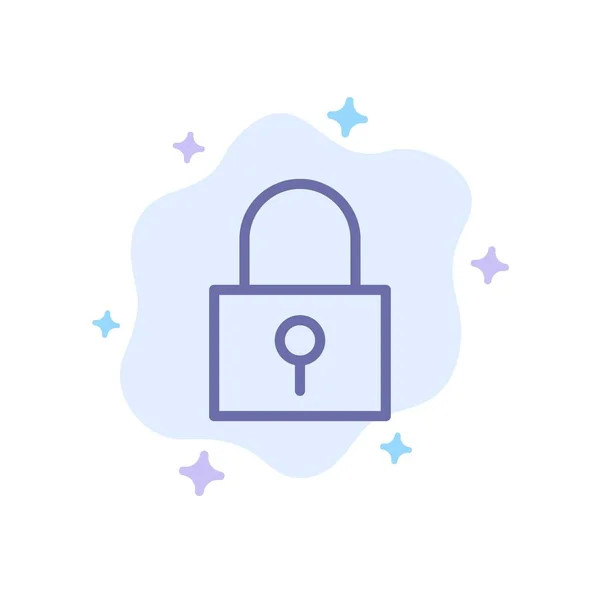 Lock, Password, Password Lock, Secure Password Blue Icon Abst — стоковый вектор