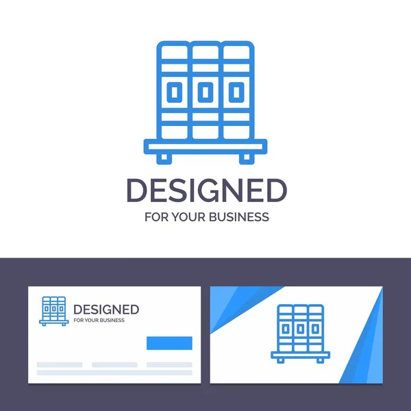 Szablon Creative Business Card i logo Szafka, edukacja, St — Wektor stockowy