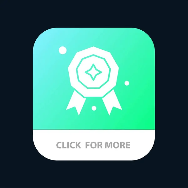 Prix, Étoile, Prix Bouton d'application mobile. Android et IOS Glyph Vers — Image vectorielle