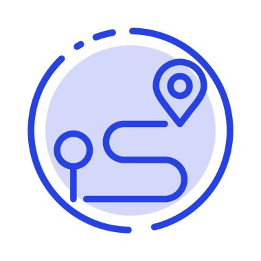 Konum, Harita, Gezinme, Mavi Noktalı Çizgi Simgesini Sabitleme