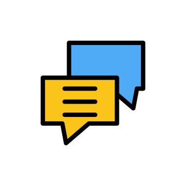 Kabarcıklar, Sohbet, Müşteri, Tartışmak, Grup Düz Renk Simgesi. Vektör