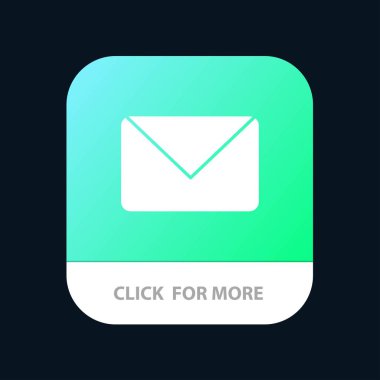 Twitter, Mail, Sms, Sohbet Mobil Uygulama Düğmesi. Android ve Ios Glyp