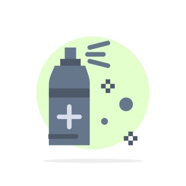 Şişe, Temizlik, Sprey Soyut Daire Arka Plan Düz renk Ic