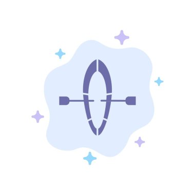 Tekne, Yaz, Soyut Bulut Arka Plan Üzerinde Plaj Mavi Simge