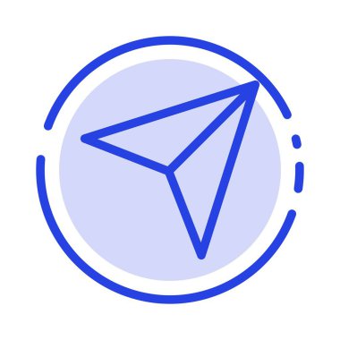 Ok, İşaretçi, Yukarı, Sonraki Mavi Noktalı Çizgi Simgesi