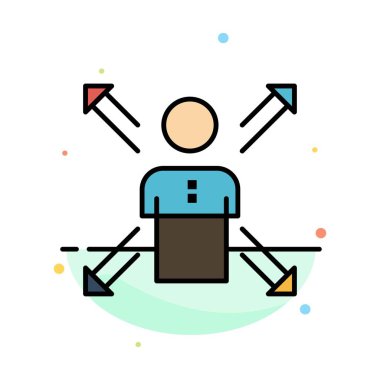 Oklar, Kariyer, Yön, Çalışan, İnsan, Kişi, Yolları Abstrac