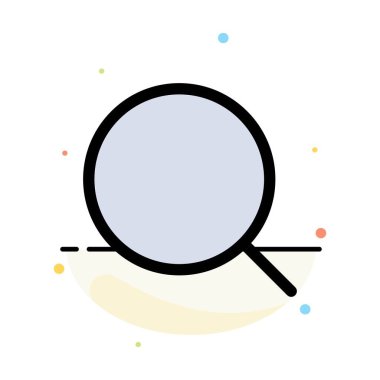 Arama, Büyütme, Araç, Max Soyut Düz Renk Simgesi Şablonu