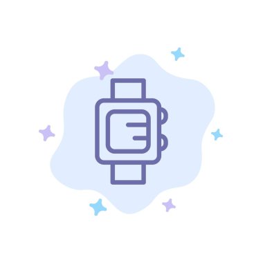 Soyut Bulut Arka Planda El İzle, Saat, Okul Mavisi Simgesi