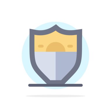 Kalkan, Güvenlik, Motivasyon Soyut Daire Arka Plan Düz col