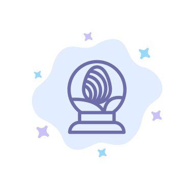 Cam, Küre, Yumurta, Soyut Bulut Arka Plan Paskalya Mavisi Simgesi