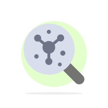 Arama, Atom, Molekül, Bilim Soyut Çember Arkaplan Düzlüğü 