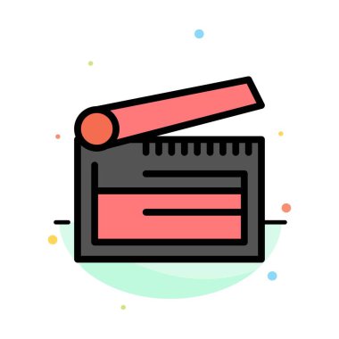 Eylem, Yönetim Kurulu, Clapboard, Clapper, Clapperboard Soyut Düz Co