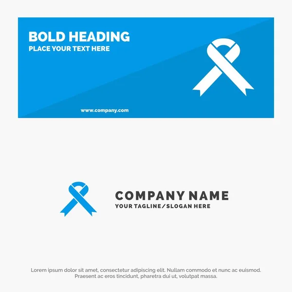 Ribbon, Aids, Health, Medical SOlid Icon Website Banner and Busi