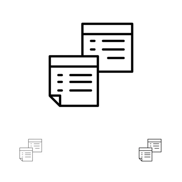 Collant, Fichiers, Note, Notes, Bureau, Pages, Papier gras et mince b — Image vectorielle
