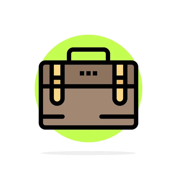 Taška, kancelářské tašky, pracovní, motivační abstraktní kruh pozadí — Stockový vektor