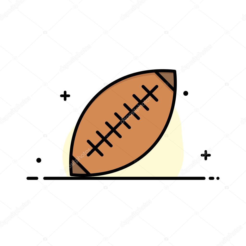 Afl Australia Football Rugby Rugby Ball Sport Sydney Business Flat Line Filled Icon Vector Banner Template Premium Vector In Adobe Illustrator Ai Ai Format Encapsulated Postscript Eps Eps Format
