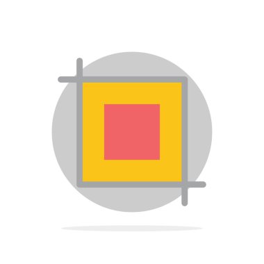 Kırpma, Araç, Dönüşüm Soyut Daire Arka Plan Düz renk Simgesi